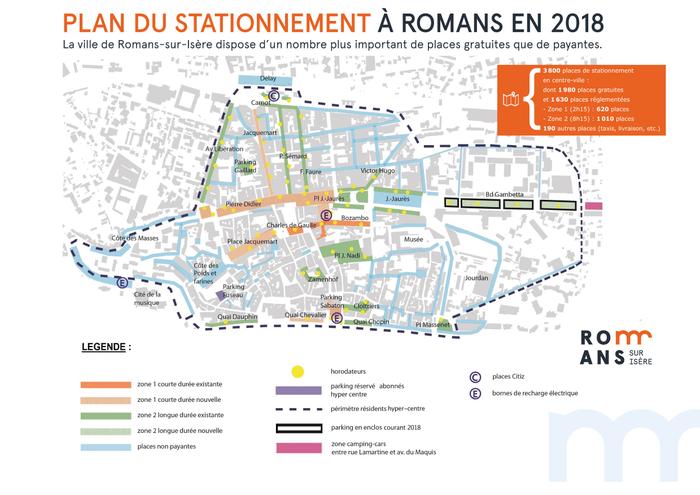 plan de romans sur isere