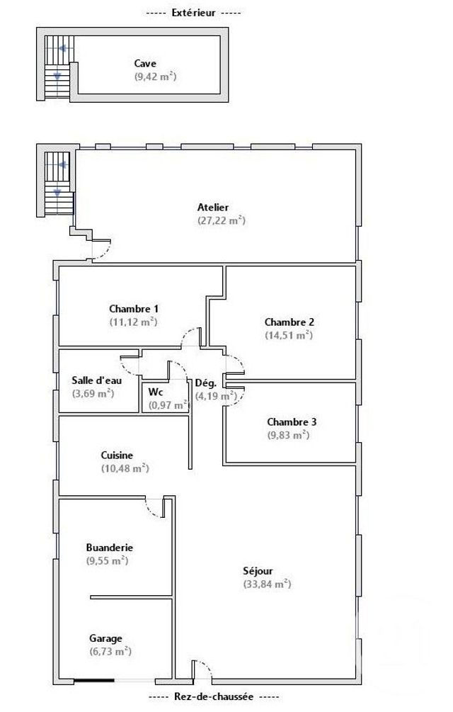 maison à vendre - 4 pièces - 88.63 m2 - ROMANS SUR ISERE - 26 - RHONE-ALPES - Century 21 Orcalla Immobilier